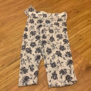 Free People Layered in Lace Leggings Ivory Combo